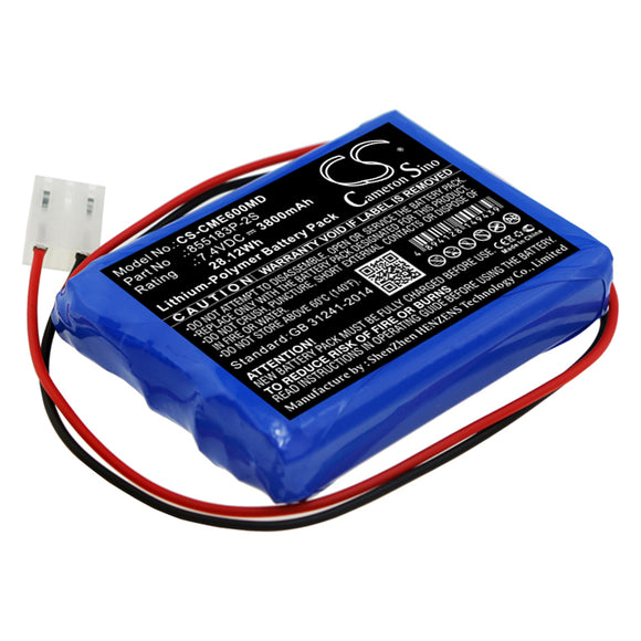 CONTEC 855183P-2S Replacement Battery For CONTEC ECG-600G, - vintrons.com