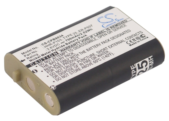 Battery For AT&T 102, 103, 249, 8058080000, 80-5808-00-00, EP5902, - vintrons.com
