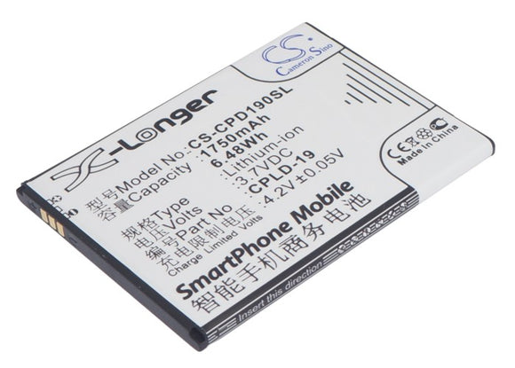 COOLPAD CPLD-115, CPLD-116, CPLD-19 Replacement Battery For COOLPAD 5895, 5930, 7295, 7295+, 8195, 8295, 8720, - vintrons.com