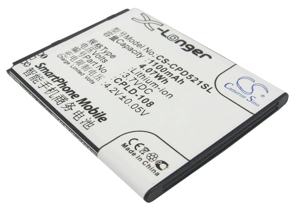 COOLPAD CPLD-108 Replacement Battery For COOLPAD 5210A, 5210D, - vintrons.com
