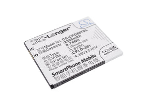 COOLPAD CPLD-351 Replacement Battery For COOLPAD 8675, 8675 HD 4G, F2, - vintrons.com