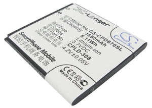 COOLPAD CPLD-308 Replacement Battery For COOLPAD 8085, 8085Q, 8702, - vintrons.com