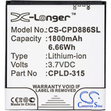 VODAFONE CPLD-315 Replacement Battery For VODAFONE 889N, Smart 4, Smart 4 Turbo, Smart 4G, - vintrons.com