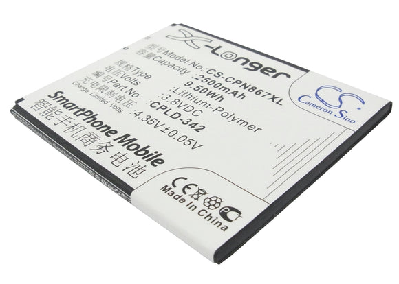 COOLPAD CPLD-342 Replacement Battery For COOLPAD 8670, Note, - vintrons.com