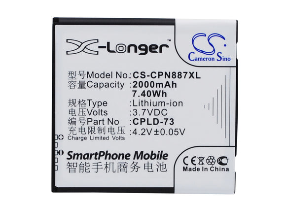 COOLPAD CPLD-73 Replacement Battery For COOLPAD 8870, - vintrons.com