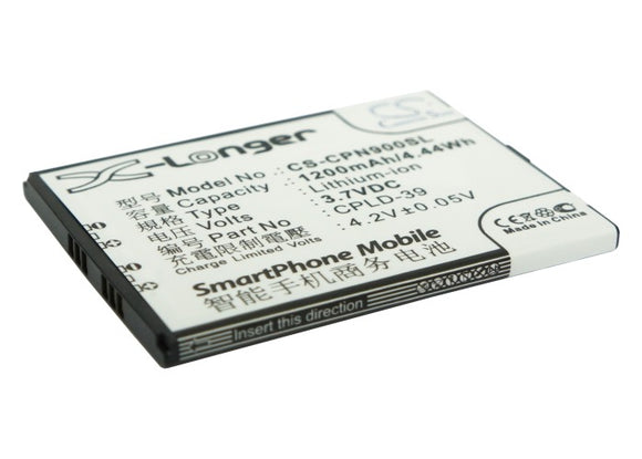 COOLPAD CPLD-39 Replacement Battery For COOLPAD 8900, 8910, N900S, - vintrons.com