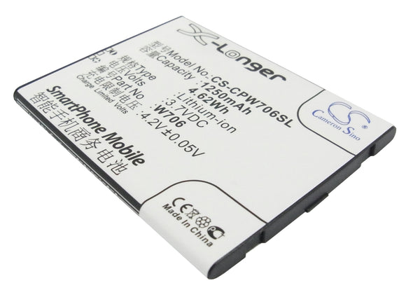 COOLPAD CPLD-80, W706 Replacement Battery For COOLPAD 5820, 7005, 8106, Coolpad W706, W706+, / SKYWORTH PE90, - vintrons.com