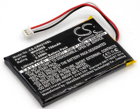 CORSAIR MH45908 Replacement Battery For CORSAIR CA-9011127-NA, CA-9011136-AP, Gaming H2100 Dolby 7.1 Wireless Gaming Headset, H2100, - vintrons.com
