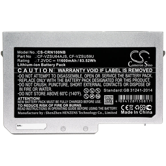 Battery For Panasonic Toughbook CF-N10, Toughbook CF-S10, - vintrons.com