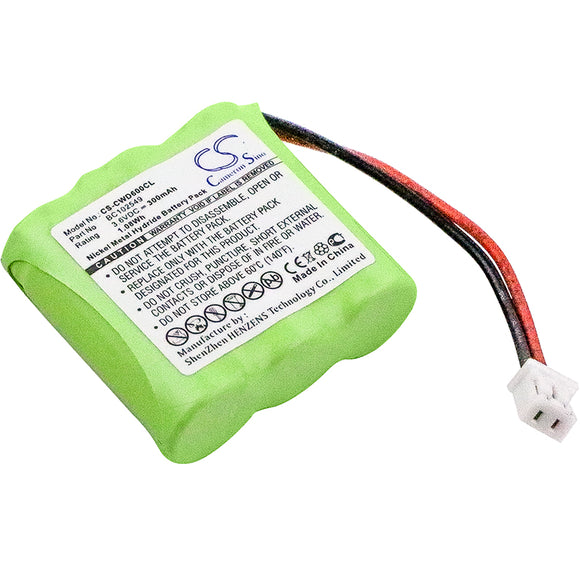 CABLE & WIRELESS 1-32-125C, 300MAH0735, 85H, BC102549 Replacement Battery For CABLE & WIRELESS CWD2000, CWD3000, CWD600, CWD700, - vintrons.com