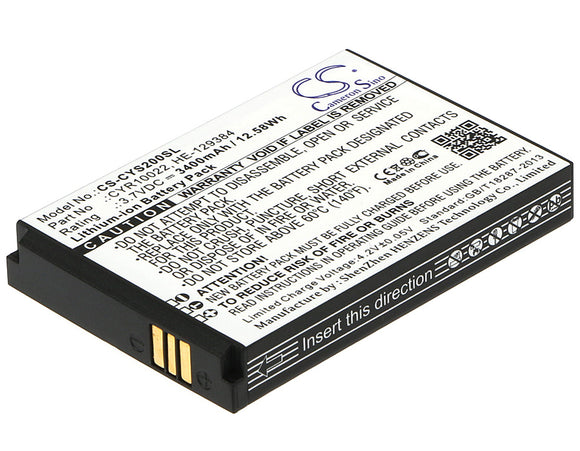 CYRUS CYR10022, HE-129384 Replacement Battery For CYRUS CS20, - vintrons.com