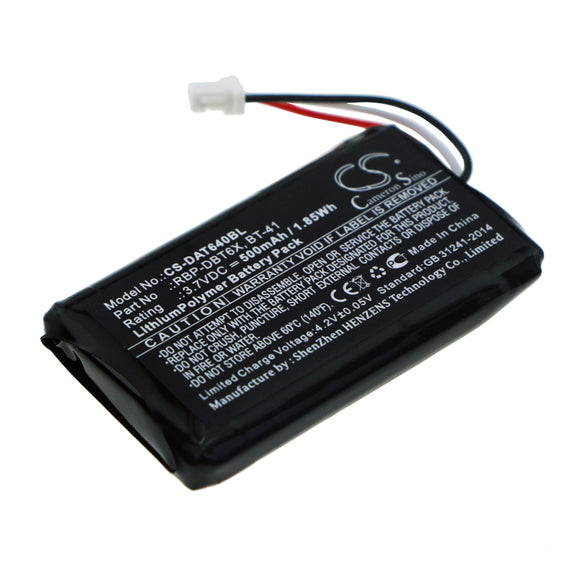 Battery For Datalogic RBP-6400, RIDA DBT6400,