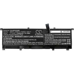 Battery For DELL Precision 5530 2-in-1, XPS 15 2-in-1, XPS 15 9575, - vintrons.com