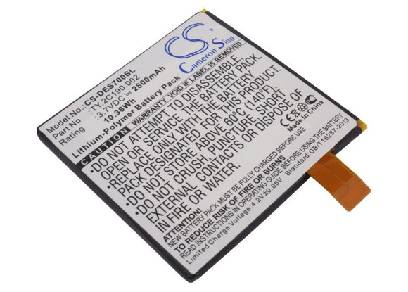 DELL TY.2C190.002 Replacement Battery For DELL Looking Glass, Opus One, Streak 7, - vintrons.com