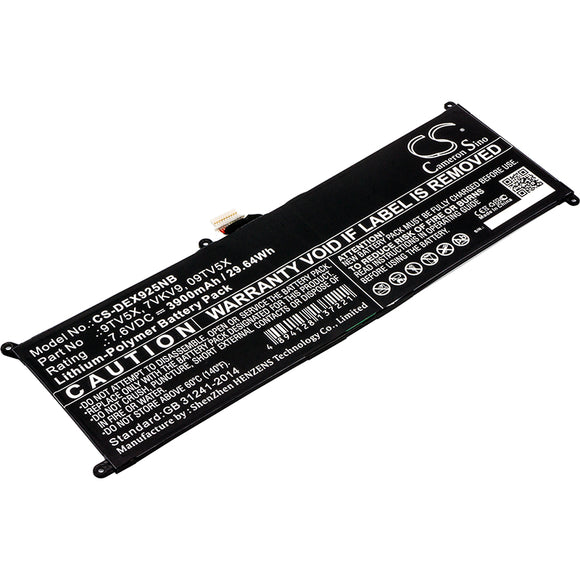 Battery For DELL Latitude 12 7275, XPS 12 9250,