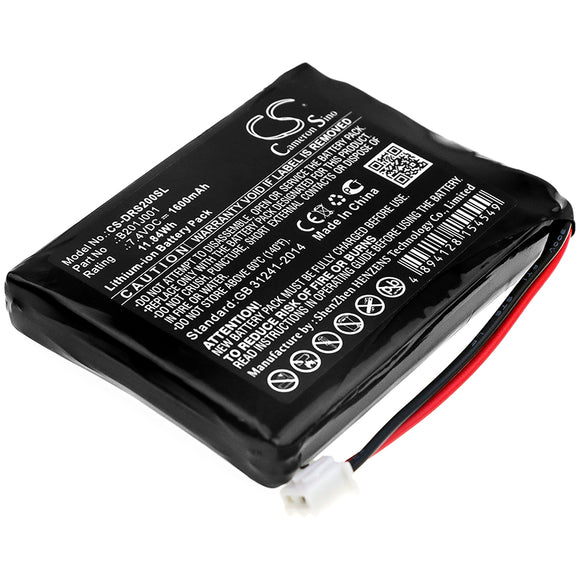 Battery For DEVISER DS2000, B201J001, - vintrons.com