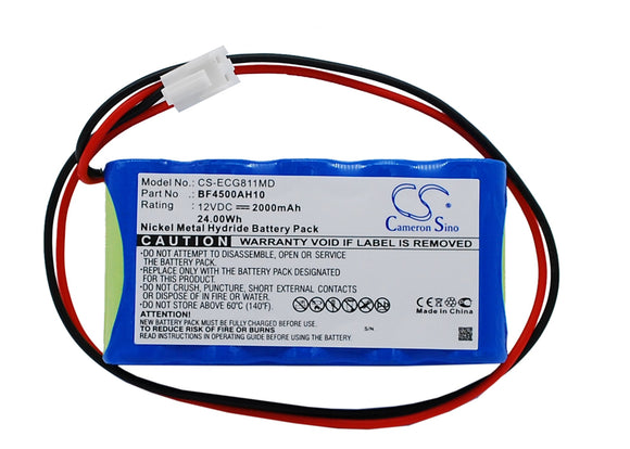 OSEN BF4500AH10 Replacement Battery For OSEN ECG-8110, ECG-8110A, - vintrons.com