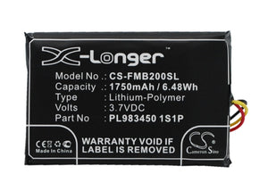 FALCOM PL983450 1S1P Replacement Battery For FALCOM Mambo 2, - vintrons.com
