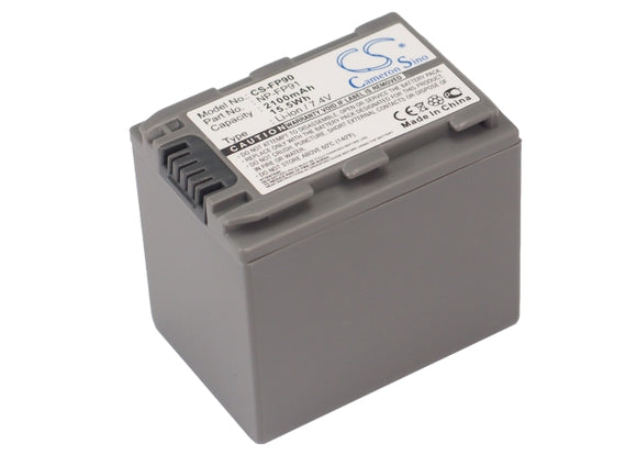 2100mAh Battery For SONY DCR-DVD105, DCR-DVD105E, DCR-DVD203, DCR-DVD205, - vintrons.com