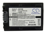 Battery For SONY DCR-DVD403, DCR-DVD505, DCR-HC23E, DCR-HC27, - vintrons.com