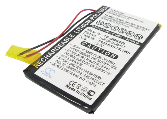 ARCHOS ARCHOSBATT Replacement Battery For ARCHOS AV402E, Gmini 400, Gmini 402, Gmini 402CC, PocketDISH AV402E, - vintrons.com