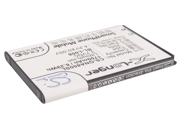 GIONEE BL-L008 Replacement Battery For GIONEE A800, - vintrons.com