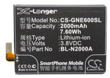 GIONEE BL-N2000A Replacement Battery For BLU L240A, L240i, Life Pure, / FLY IQ453 Quad, Luminor FHD, / GIONEE E6, E6t, - vintrons.com
