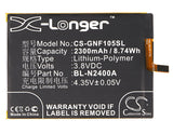 GIONEE BL-N2400A Replacement Battery For GIONEE F105, F105 Dual SIM, F105 TD-LTE Dual SIM, / MOBISTEL Cynus F10, - vintrons.com
