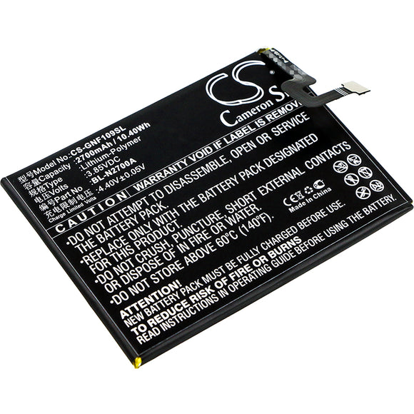 GIONEE BL-N2700A Replacement Battery For GIONEE F109, F109L, F109N, - vintrons.com