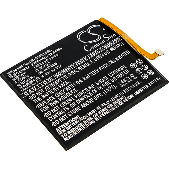 GIONEE BL-N2700B Replacement Battery For GIONEE F205, F205L, - vintrons.com