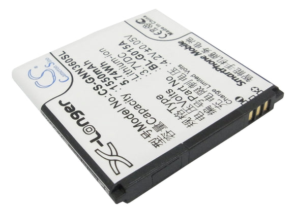 GIONEE BL-G015A Replacement Battery For GIONEE GN108, GN205H, GN305, GN305G, GN360, GN380, - vintrons.com