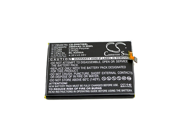 GIONEE BL-N2500A Replacement Battery For GIONEE GN709L, GN709T/W, - vintrons.com