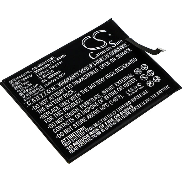 GIONEE BL-N3600A Replacement Battery For GIONEE S11s, S11s Dual SIM, S11s Dual SIM TD-LTE, - vintrons.com