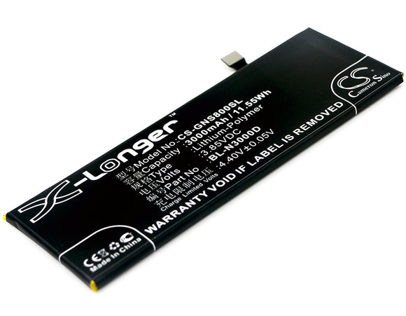 BLU BL-N3000D, / GIONEE BL-N3000D Replacement Battery For BLU P0030UU, Pure XR, / GIONEE Elife S8, GN9011, GN9011L, - vintrons.com