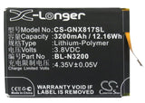 GIONEE BL-N3200 Replacement Battery For GIONEE X817, - vintrons.com