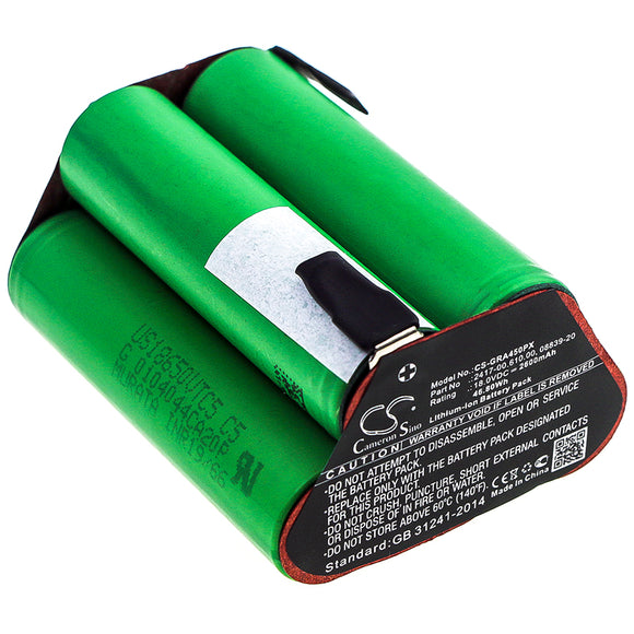 Battery For GARDENA 02417-20,Accucut 400Li,Accucut 450Li,