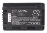 850mAh Panasonic VW-VBY100 Battery Replacement For Panasonic HC-V110, - vintrons.com