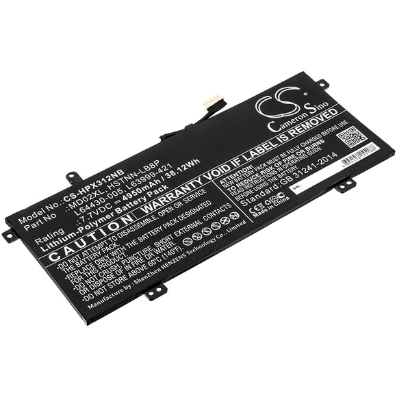 Battery For HP Chromebook X360 12B-CA0000NG, HSTNN-LB8P,