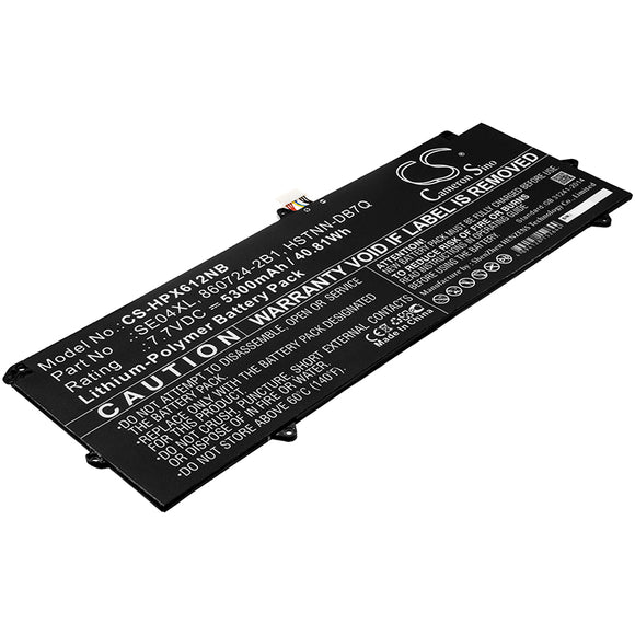 Battery For HP Pro Tablet x2 612 G2 Series,