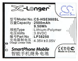 Battery For HISENSE EG980, Mira II, T978, T980, U978, U980, - vintrons.com