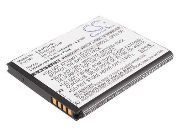 Battery For AT&T HD7s, T9295, / HTC A510c, A510e, Explorer, HD3, HD7, - vintrons.com