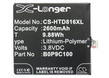 Battery For HTC 0P9C300, A5, D816d, D816n, D816w, Desire 816, - vintrons.com