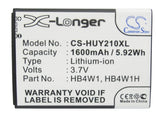 Battery For HUAWEI AscendC8813D, AscendG520, AscendU8685D, - vintrons.com