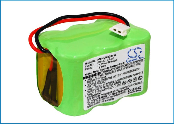 Icom BP-82 Battery Replacement For Icom IC-24AT, IC-25RA, - vintrons.com