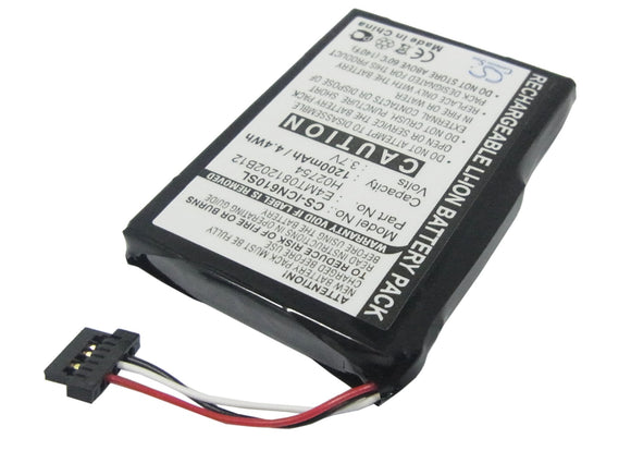 NAVMAN E4MT081202B12 Replacement Battery For NAVMAN N60i Navpix, - vintrons.com