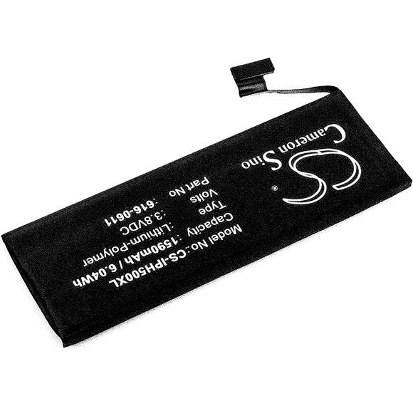 1590mAh Battery For APPLE A1428, A1429, iPhone 5, iPhone 5 16GB, - vintrons.com
