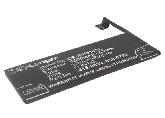1500mAh Battery For Apple iPhone 5s, - vintrons.com