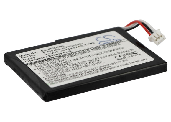 APPLE 616-0183, 616-0206, 616-0215, AW4701218074, ICP0534500 Replacement Battery For APPLE iPod 4th Generation, - vintrons.com