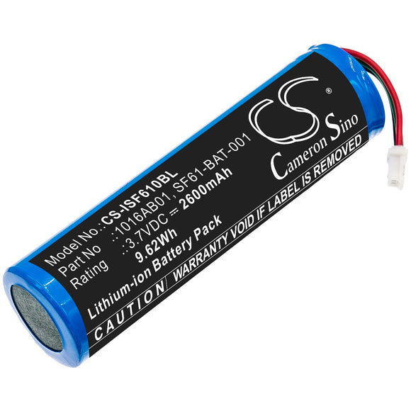2600mAh Battery For INTERMEC SF61, SF61b, 1016AB01, SF61-BAT-001, - vintrons.com