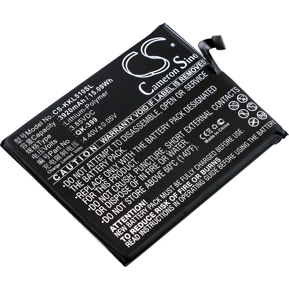 QIKU QK-399 Replacement Battery For QIKU N5, N51605-A01, N51605-A02, - vintrons.com